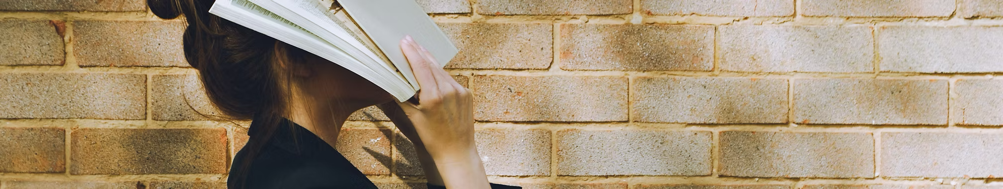 Person reading a book